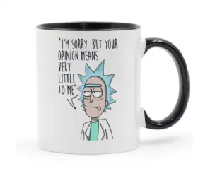 ריק ומורטי Rick and Morty כוסות מחיר כולל משלוח דגם 1