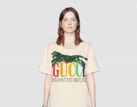 גוצ'י Gucci חולצות טי שירט נשים רפליקה איכות AAA מחיר כולל משלוח דגם 93
