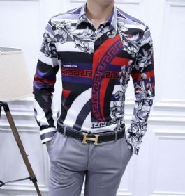 ורסצ'ה Versace חולצות מכופתרות ארוכות לגבר רפליקה איכות AAA מחיר כולל משלוח דגם 11