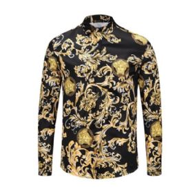 ורסצ'ה Versace חולצות מכופתרות ארוכות לגבר רפליקה איכות AAA מחיר כולל משלוח דגם 104