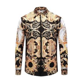 ורסצ'ה Versace חולצות מכופתרות ארוכות לגבר רפליקה איכות AAA מחיר כולל משלוח דגם 106