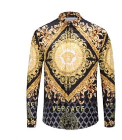 ורסצ'ה Versace חולצות מכופתרות ארוכות לגבר רפליקה איכות AAA מחיר כולל משלוח דגם 113