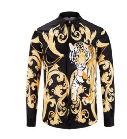 ורסצ'ה Versace חולצות מכופתרות ארוכות לגבר רפליקה איכות AAA מחיר כולל משלוח דגם 122