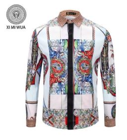 ורסצ'ה Versace חולצות מכופתרות ארוכות לגבר רפליקה איכות AAA מחיר כולל משלוח דגם 163
