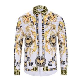 ורסצ'ה Versace חולצות מכופתרות ארוכות לגבר רפליקה איכות AAA מחיר כולל משלוח דגם 166